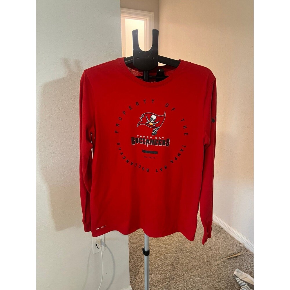 Tampa Bay Buccaneers NFL The Nike Tee Dri-Fit Equipment Training Long Sleeve Med